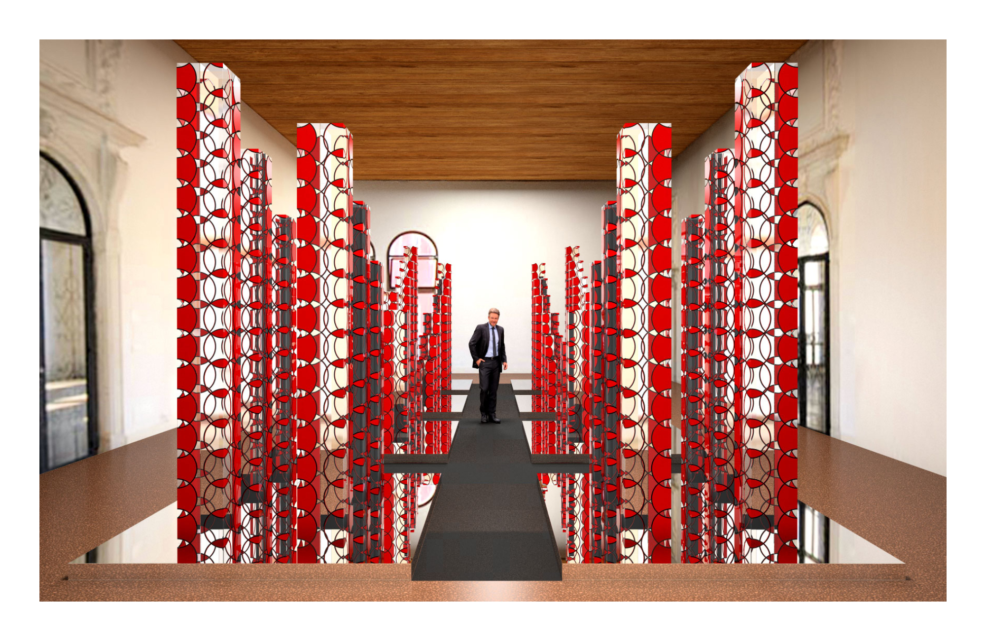 Project proposal Kinetic Columnsfor the Venice Architecture Biennale 2019